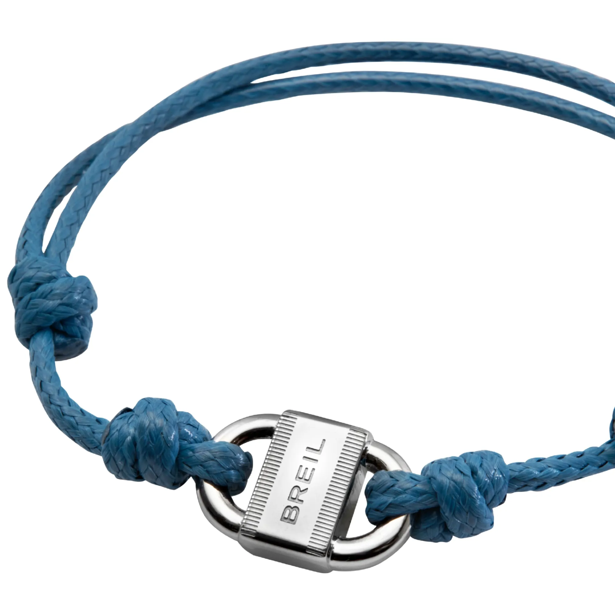 Uomo Breil Bracciali-B LOCK-BRACCIALE IN ACCIAIO E CORDINO DI COTONE