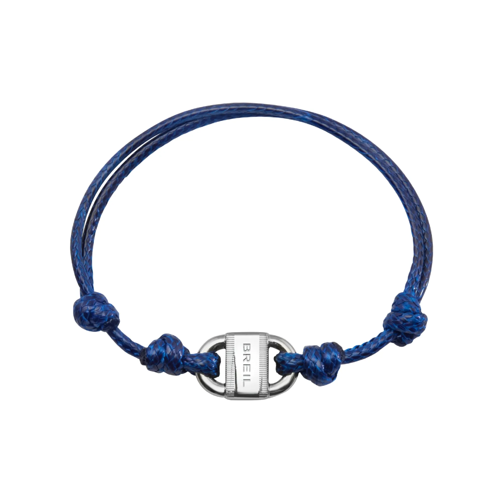 Uomo Breil Bracciali-B LOCK-BRACCIALE IN ACCIAIO E CORDINO DI COTONE
