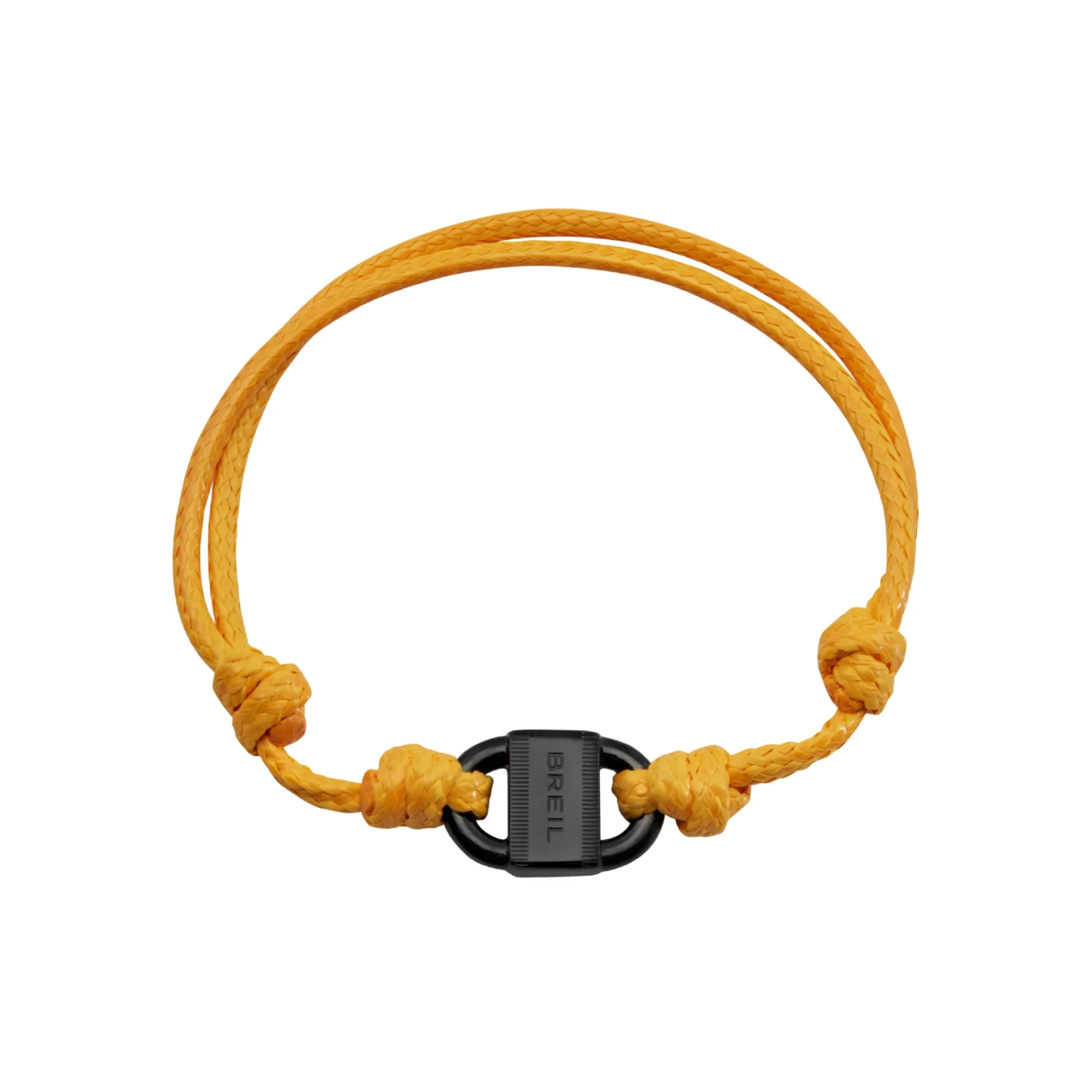 Uomo Breil Bracciali-B LOCK-BRACCIALE IN ACCIAIO COLOR NERO E CORDINO DI COTONE