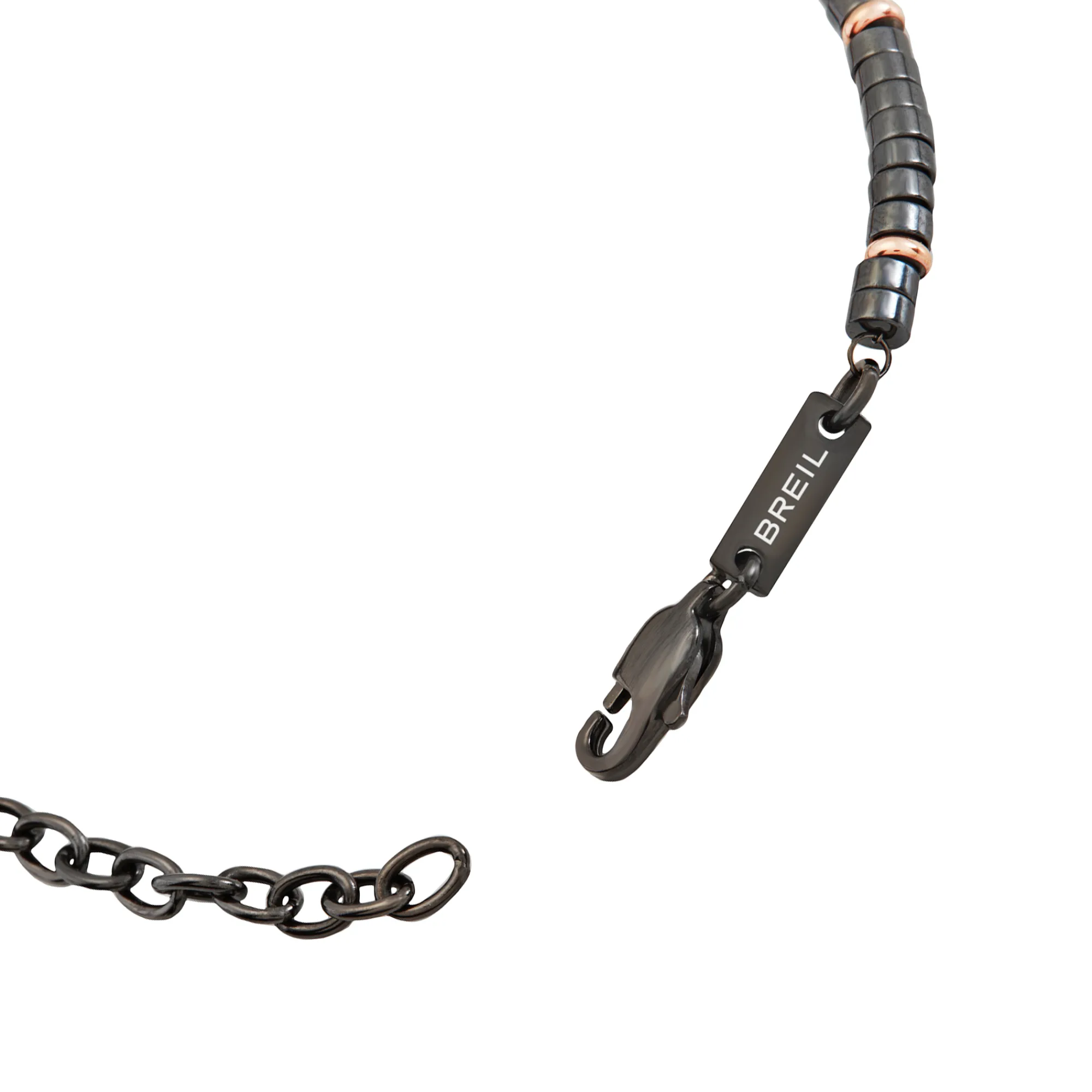 Uomo Breil Bracciali-B ROCKS-BRACCIALE IN ACCIAIO COLOR ROSE GOLD ED EMATITE
