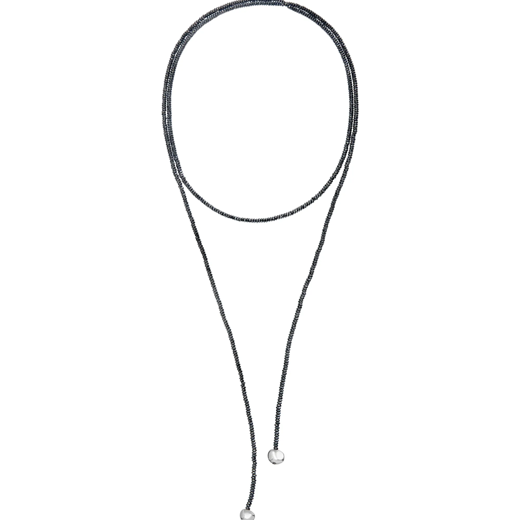 Donna Breil Collane|Idee Regalo Per Lei-B ROCKS-COLLANA A SCIARPA IN EMATITE E ACCIAIO