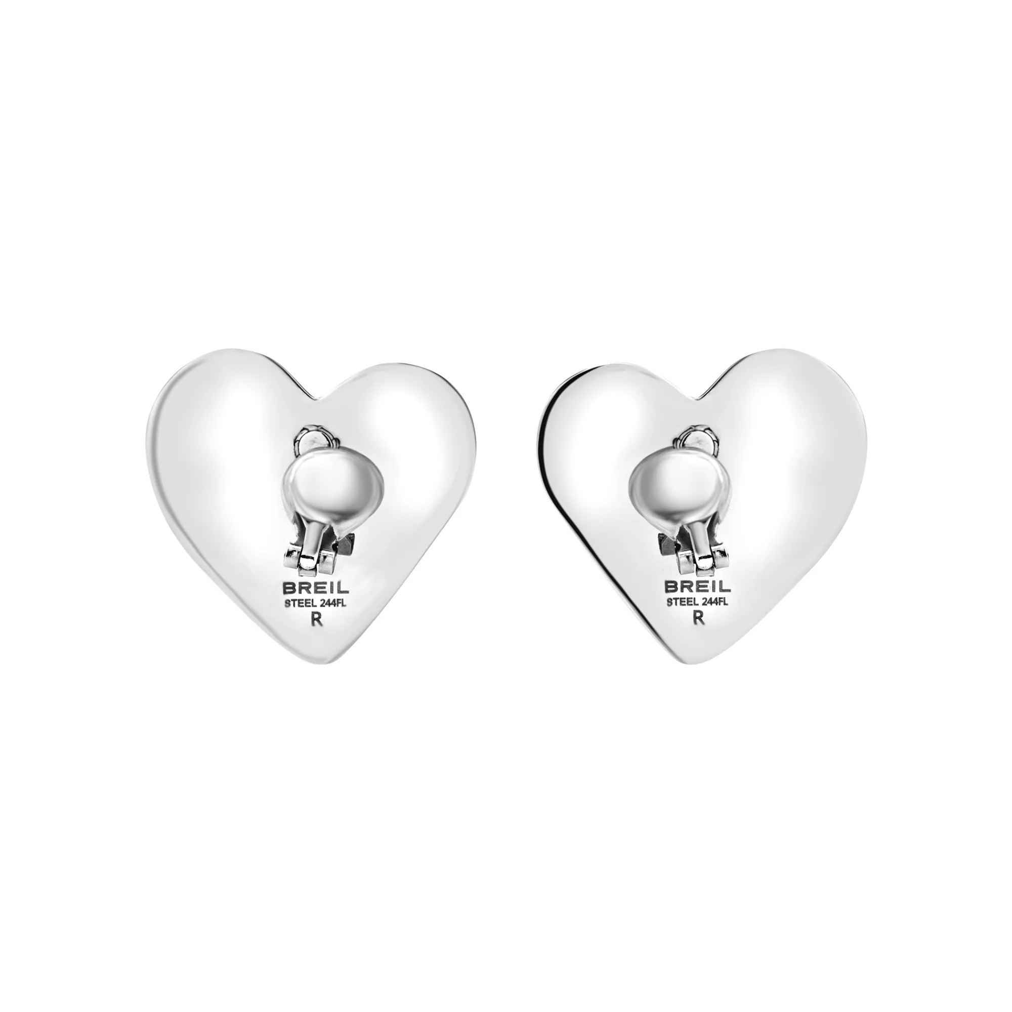 Donna Breil Orecchini|Idee Regalo Per Lei-BIG HEART-ORECCHINI IN ACCIAIO - CHIUSURA A CLIP
