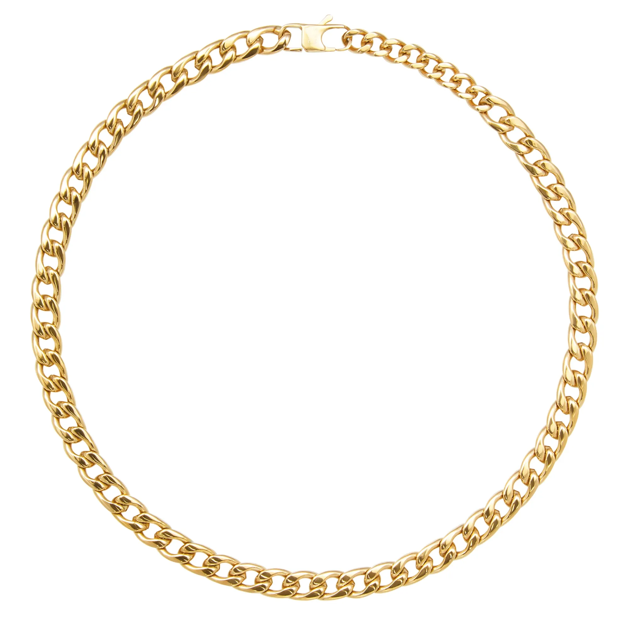 Uomo Breil Collane-BLOCK CHAIN-COLLANA IN ACCIAIO IP GOLD