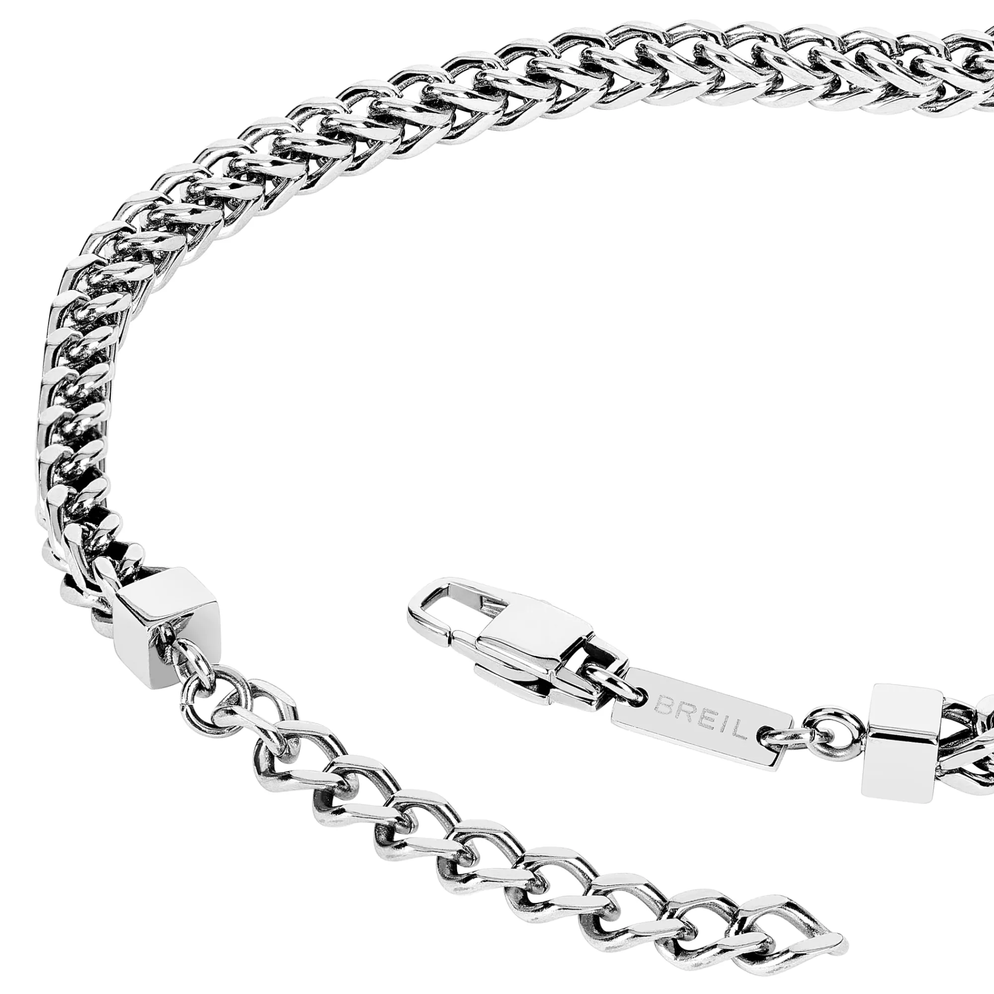 Uomo Breil Collane|Idee Regalo Per Lui-BLOCK CHAIN-COLLANA IN ACCIAIO