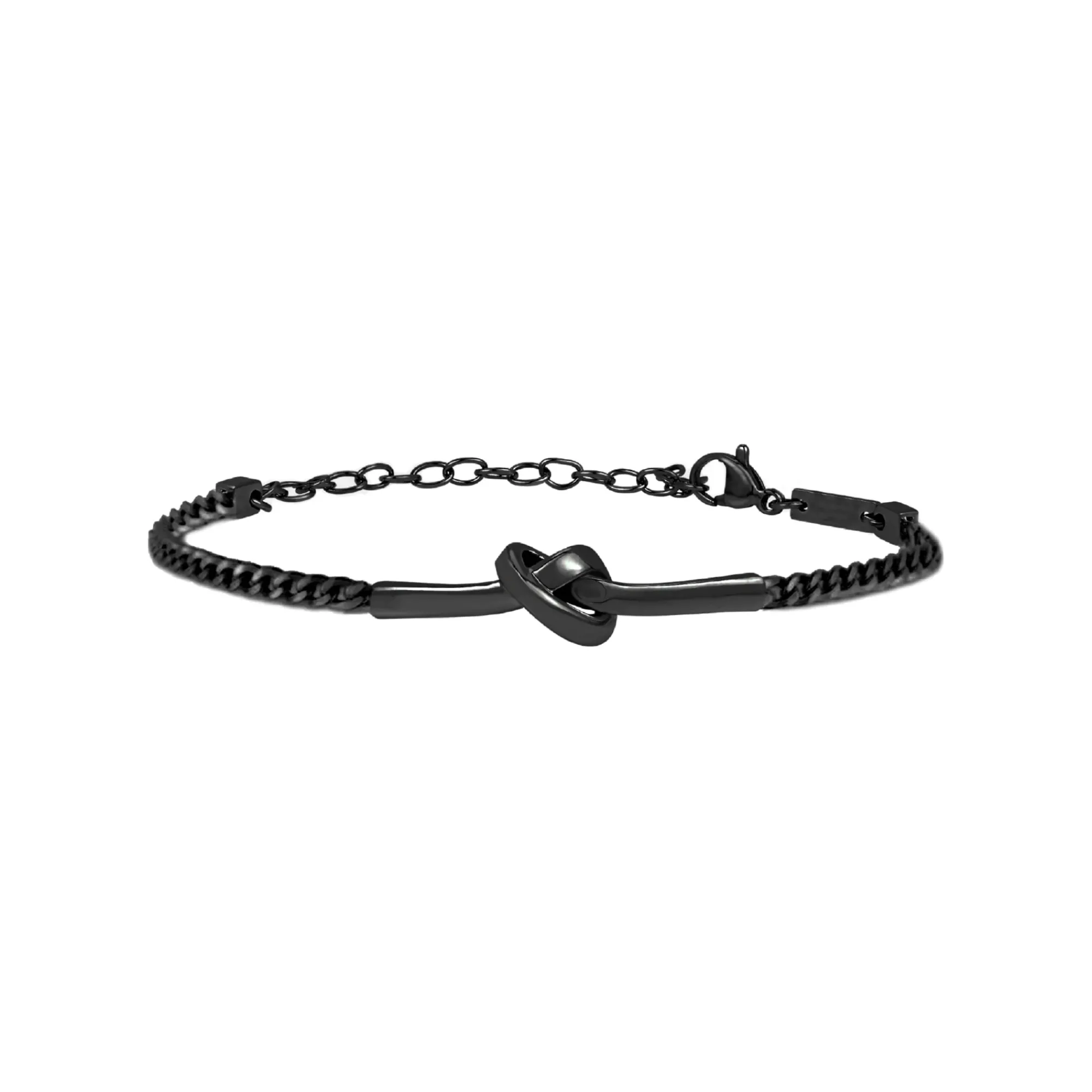 Uomo Breil Bracciali|Anniversario-B&ME-BRACCIALE SEMIRIGIDO IN ACCIAIO IP BLACK LUCIDO
