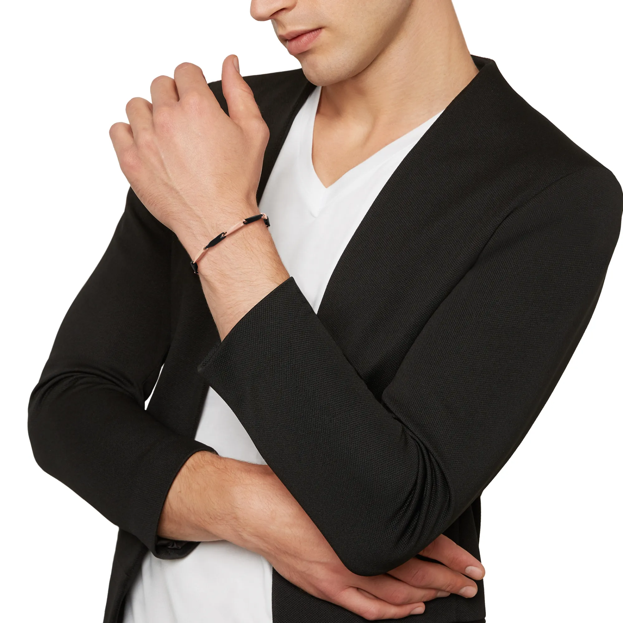 Uomo Breil Bracciali|Idee Regalo Per Lui-BOLD-BRACCIALE IN ACCIAIO BICOLOR