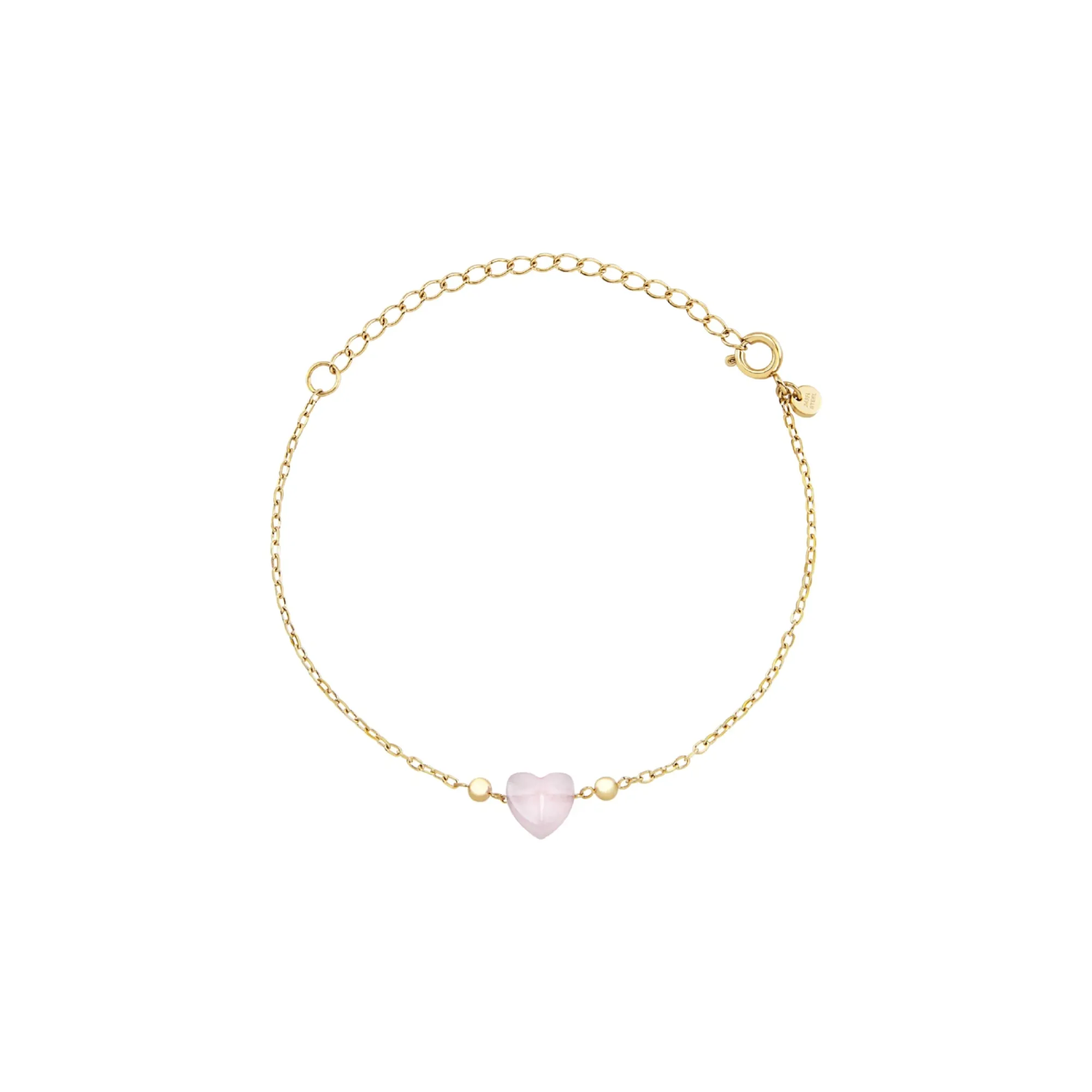 Donna Breil Bracciali|Idee Regalo Per Lei-CANDY-BRACCIALE IN ACCIAIO COLOR ORO CON GIADA