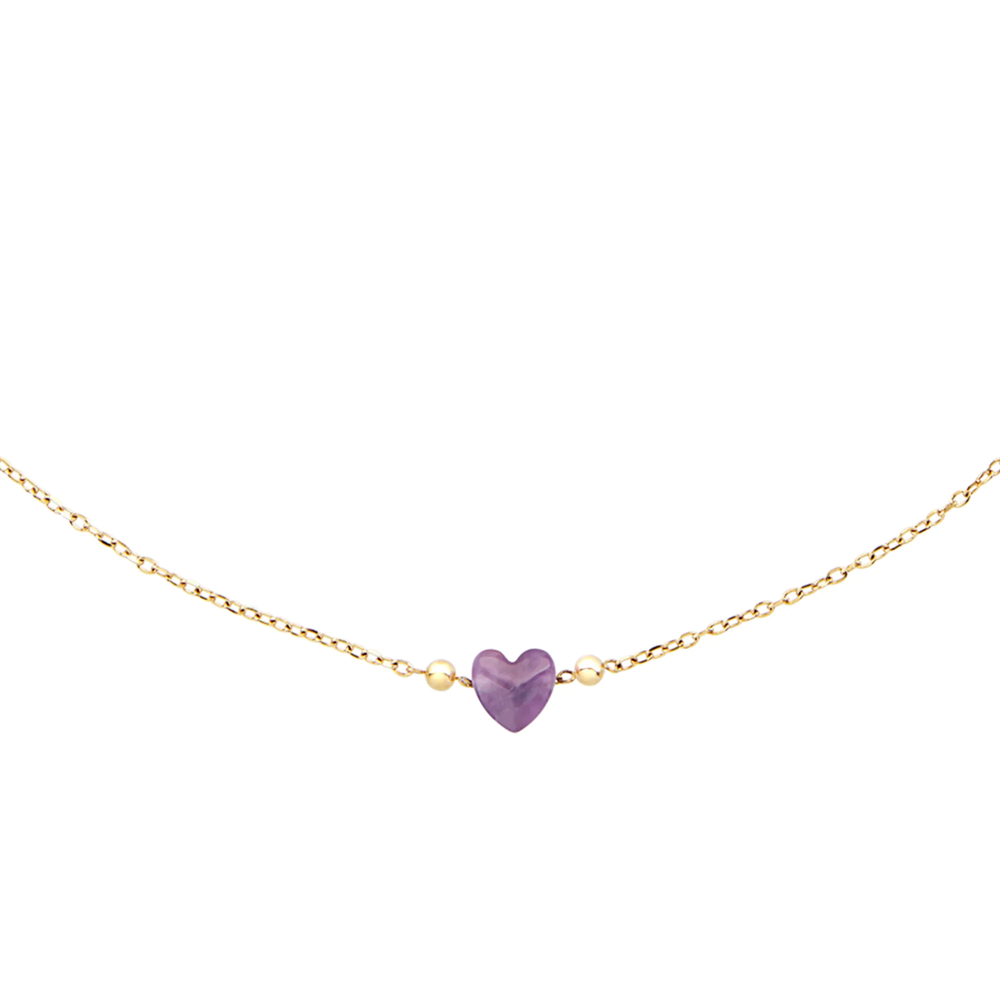 Donna Breil Collane|Idee Regalo Per Lei-CANDY-COLLANA IN ACCIAIO COLOR ORO CON AMETISTA