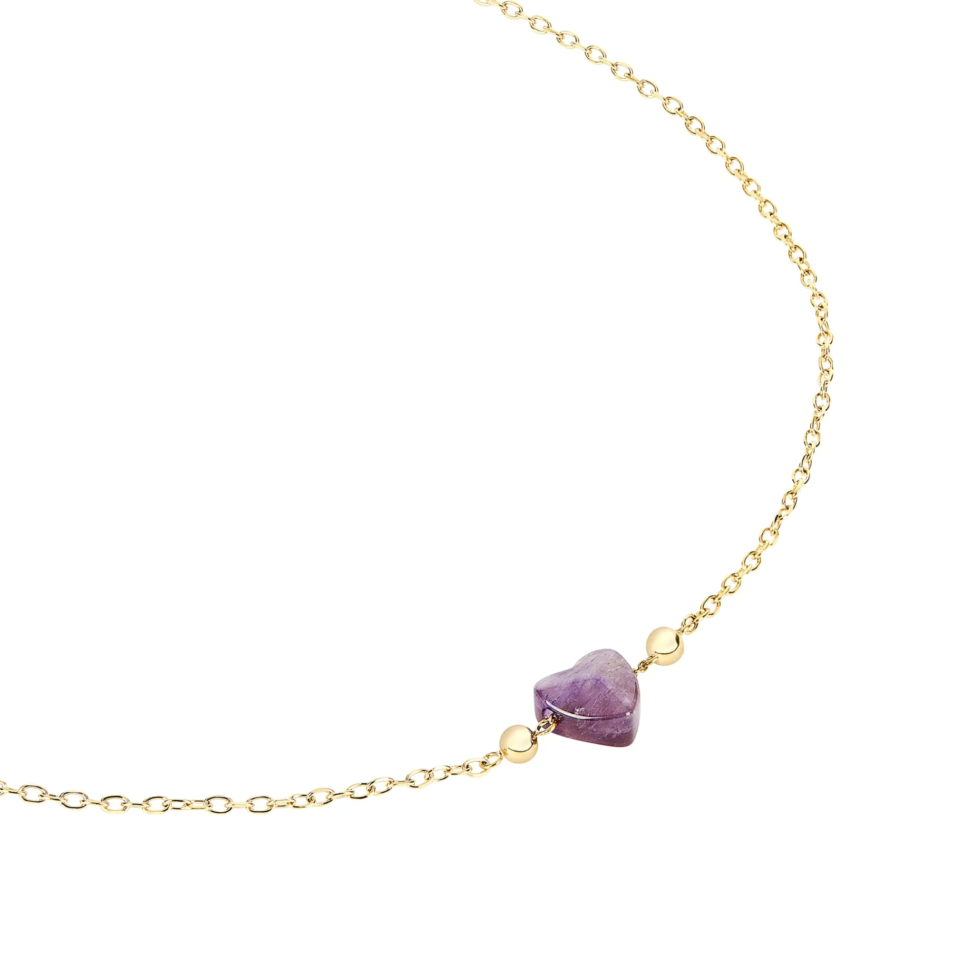 Donna Breil Collane|Idee Regalo Per Lei-CANDY-COLLANA IN ACCIAIO COLOR ORO CON AMETISTA