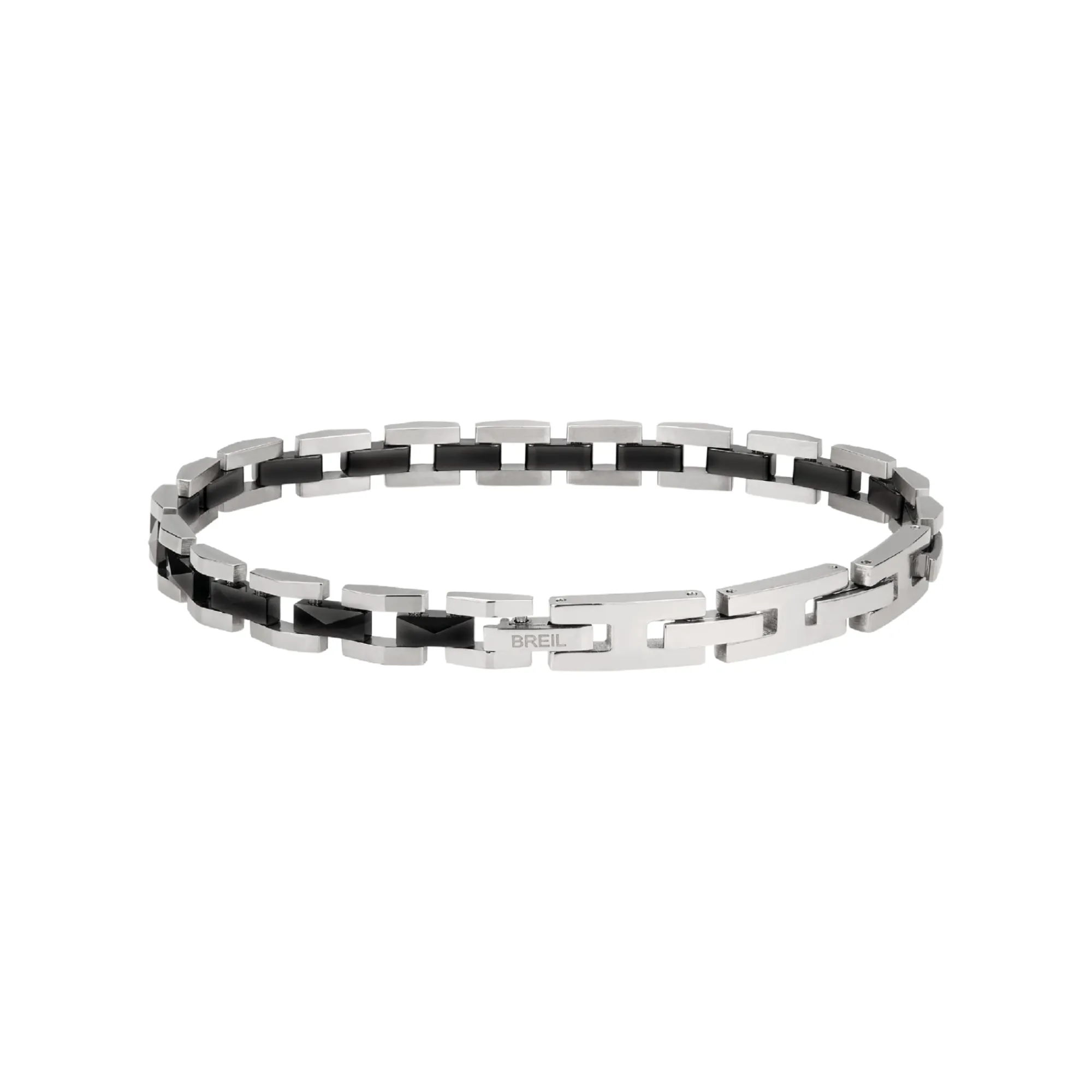 Uomo Breil Bracciali|Anniversario-CERAMIC BRICK-BRACCIALE IN ACCIAIO LUCIDO E CERAMICA