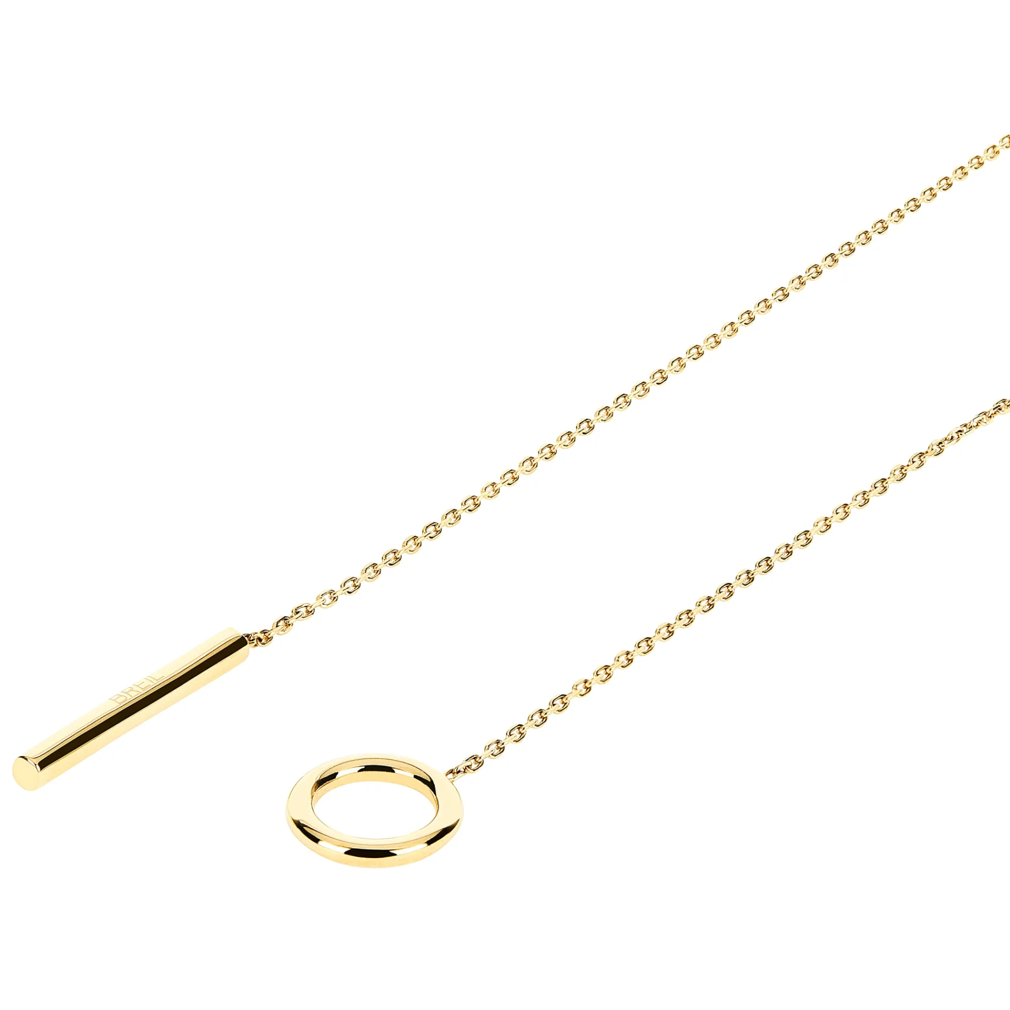 Donna Breil Collane|Idee Regalo Per Lei-FLOW-COLLANA LUNGA IN ACCIAIO COLOR ORO