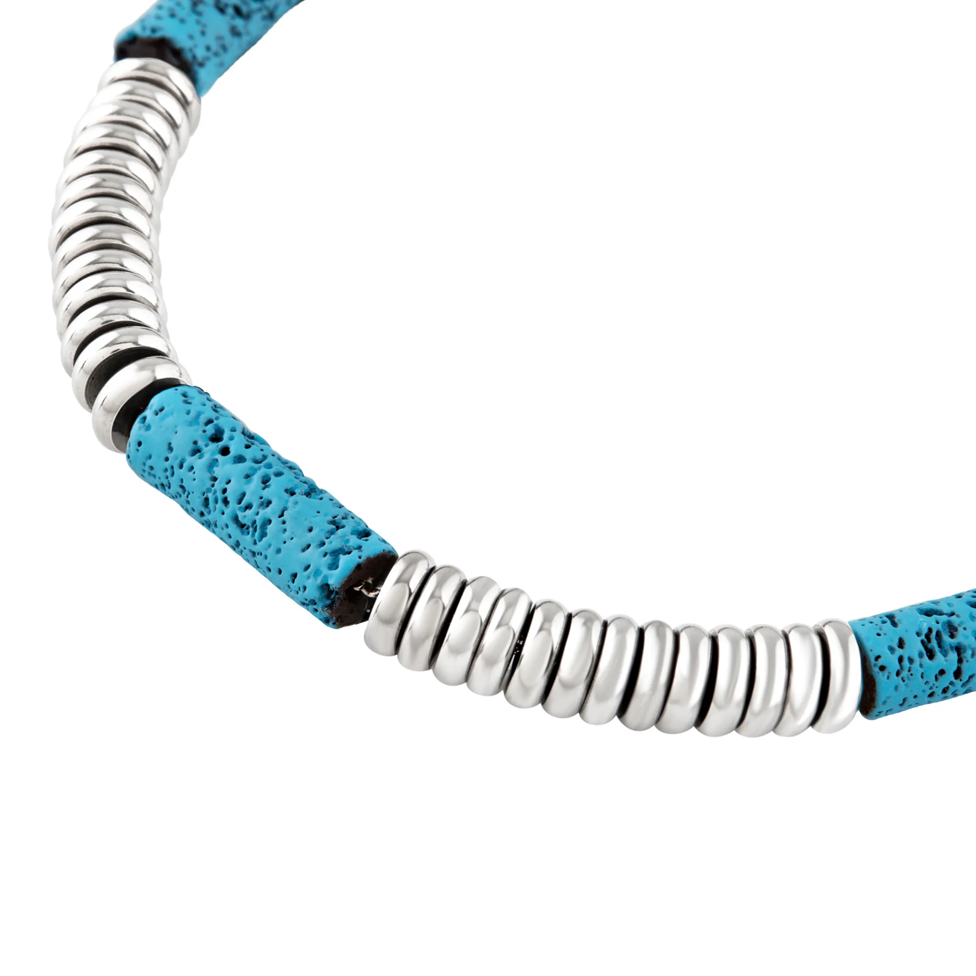 Uomo Breil Bracciali-FUSION-BRACCIALE IN ACCIAIO E LAVA