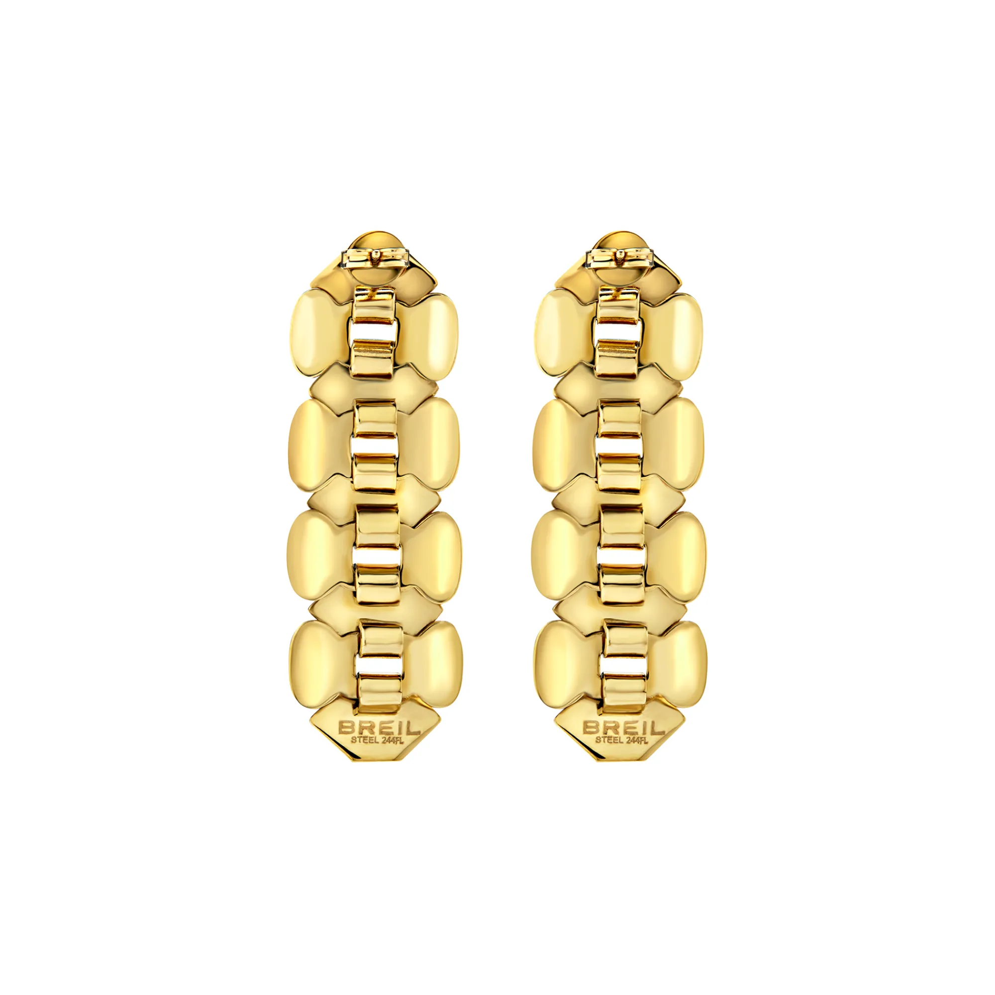Donna Breil Orecchini|Idee Regalo Per Lei-HEXAGONIA-ORECCHINI IN ACCIAIO COLOR ORO