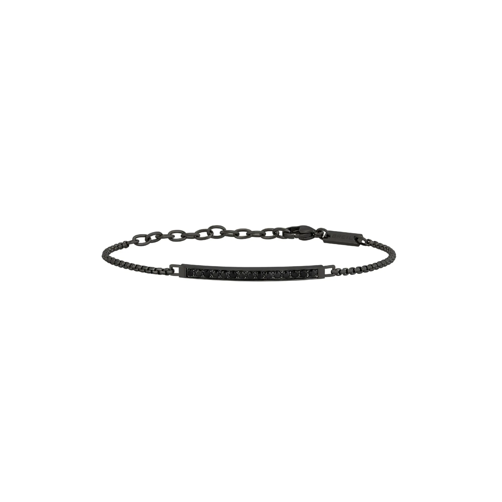 Uomo Breil Bracciali|Idee Regalo Per Lui-LIGHT ROW-BRACCIALE IN ACCIAIO NERO