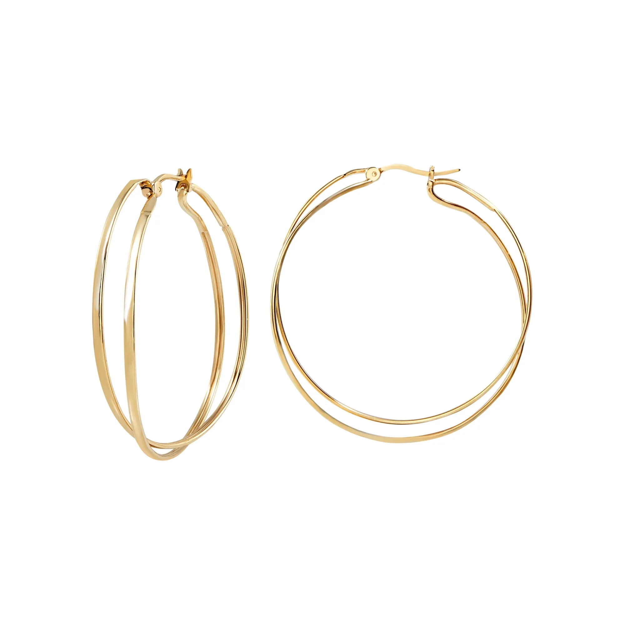 Donna Breil Orecchini-LIGHTLINE-ORECCHINI IN ACCIAIO COLOR ORO