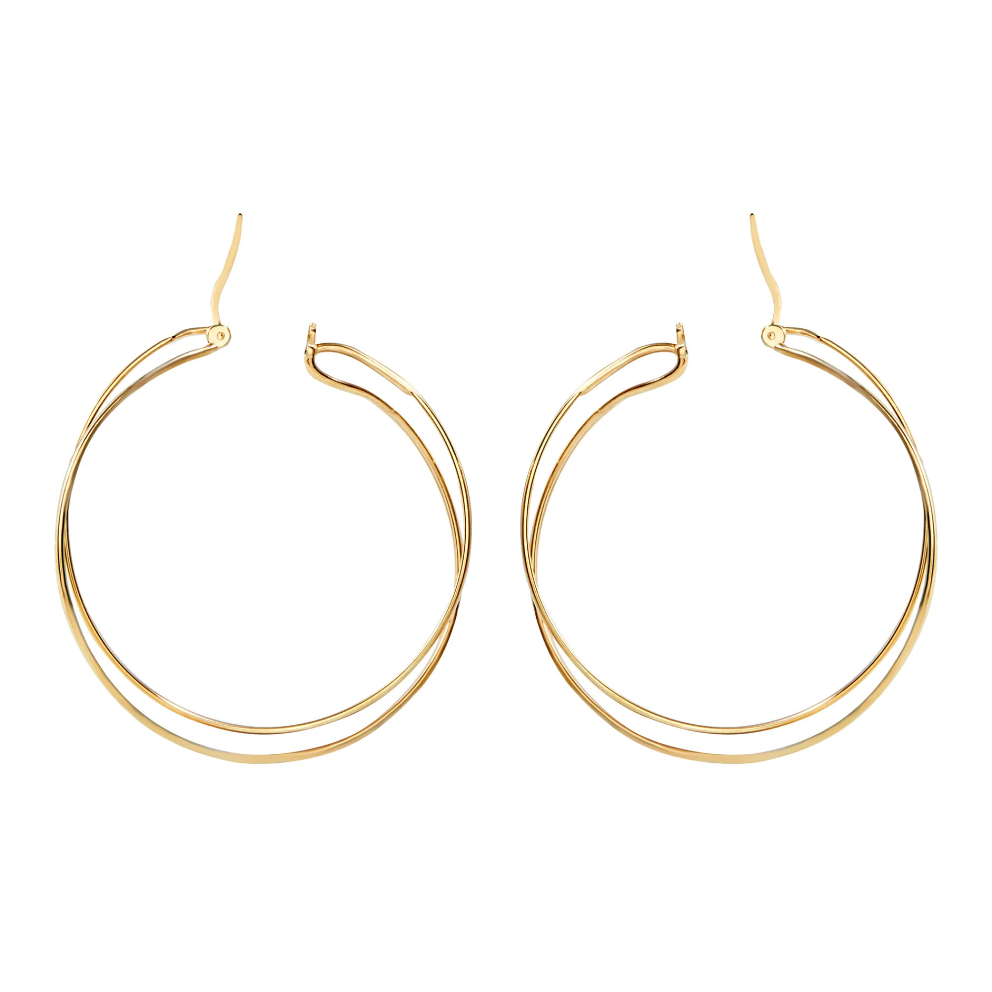 Donna Breil Orecchini-LIGHTLINE-ORECCHINI IN ACCIAIO COLOR ORO