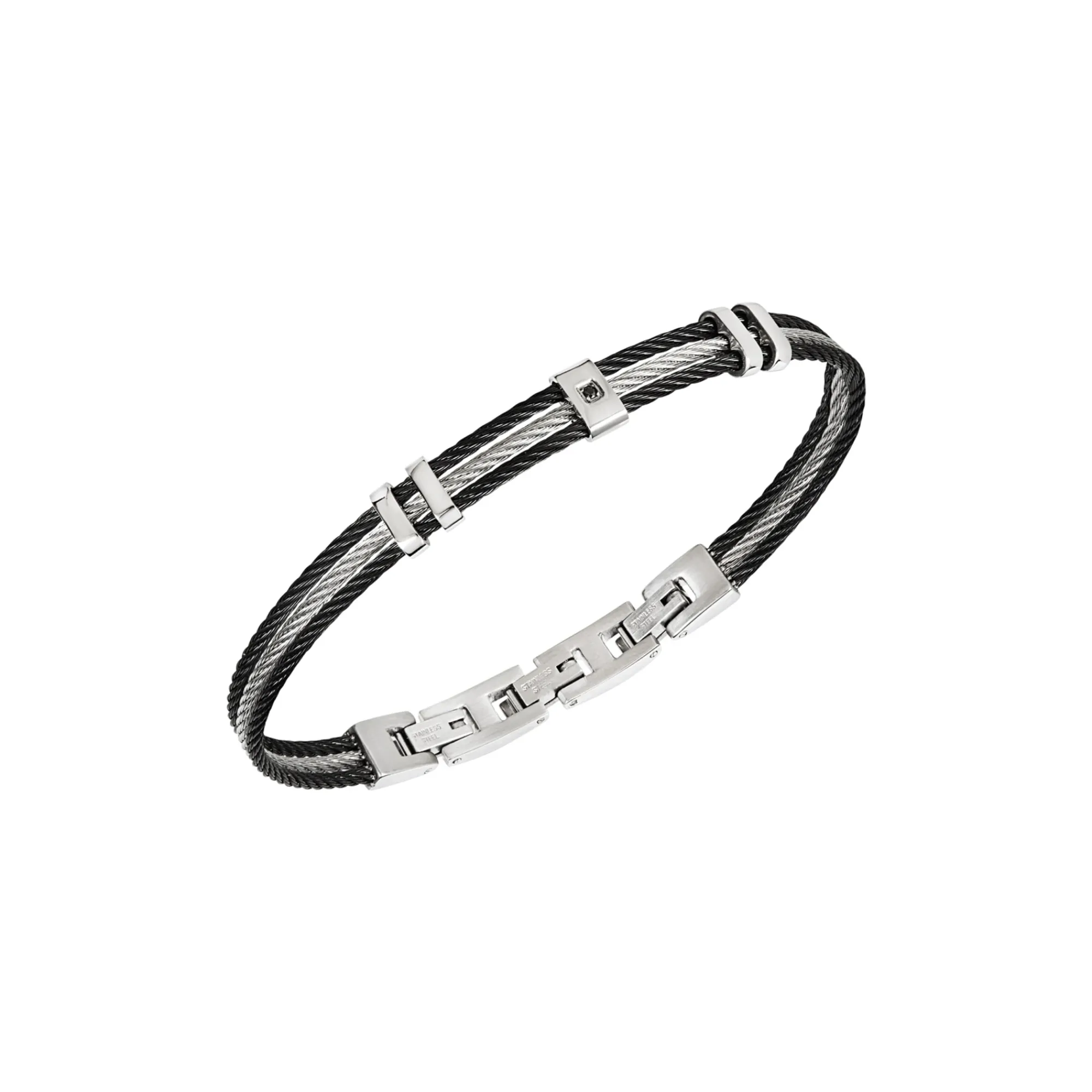 Uomo Breil Bracciali|Idee Regalo Per Lui-LOOP-BRACCIALE IN ACCIAIO BICOLOR