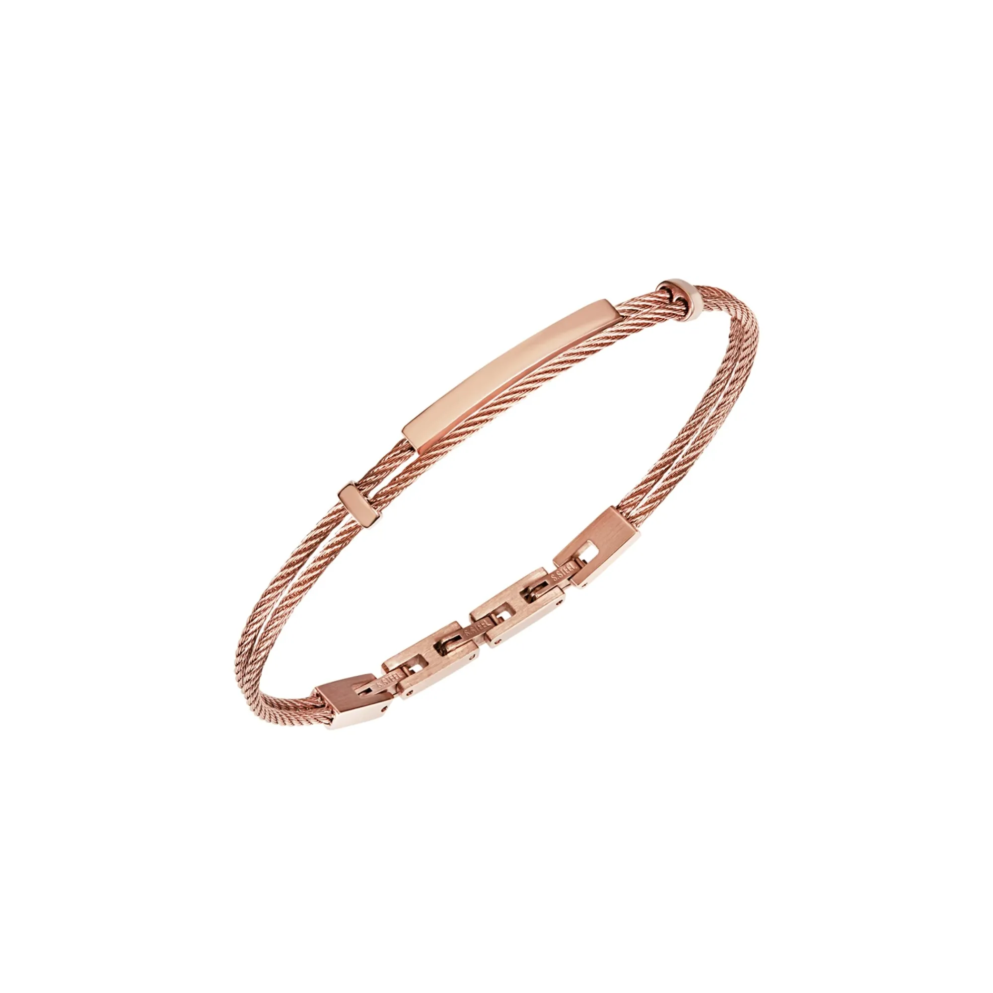 Uomo Breil Bracciali|Idee Regalo Per Lui-LOOP-BRACCIALE IN ACCIAIO IP ROSE