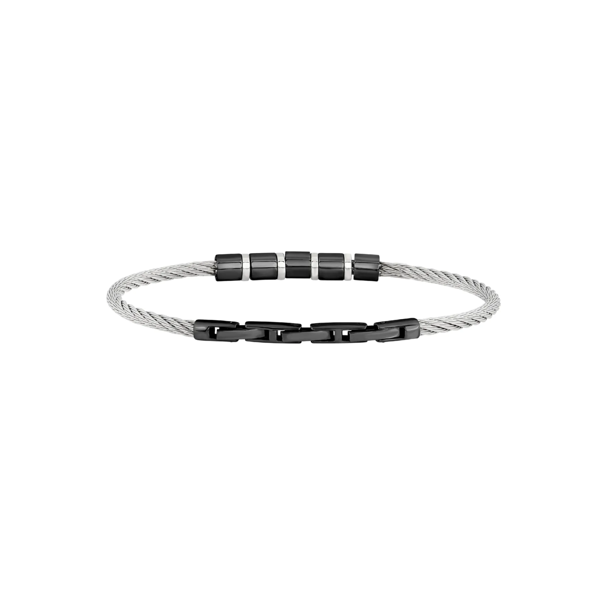 Uomo Breil Bracciali|Idee Regalo Per Lui-LOOP-BRACCIALE IN ACCIAIO BICOLOR