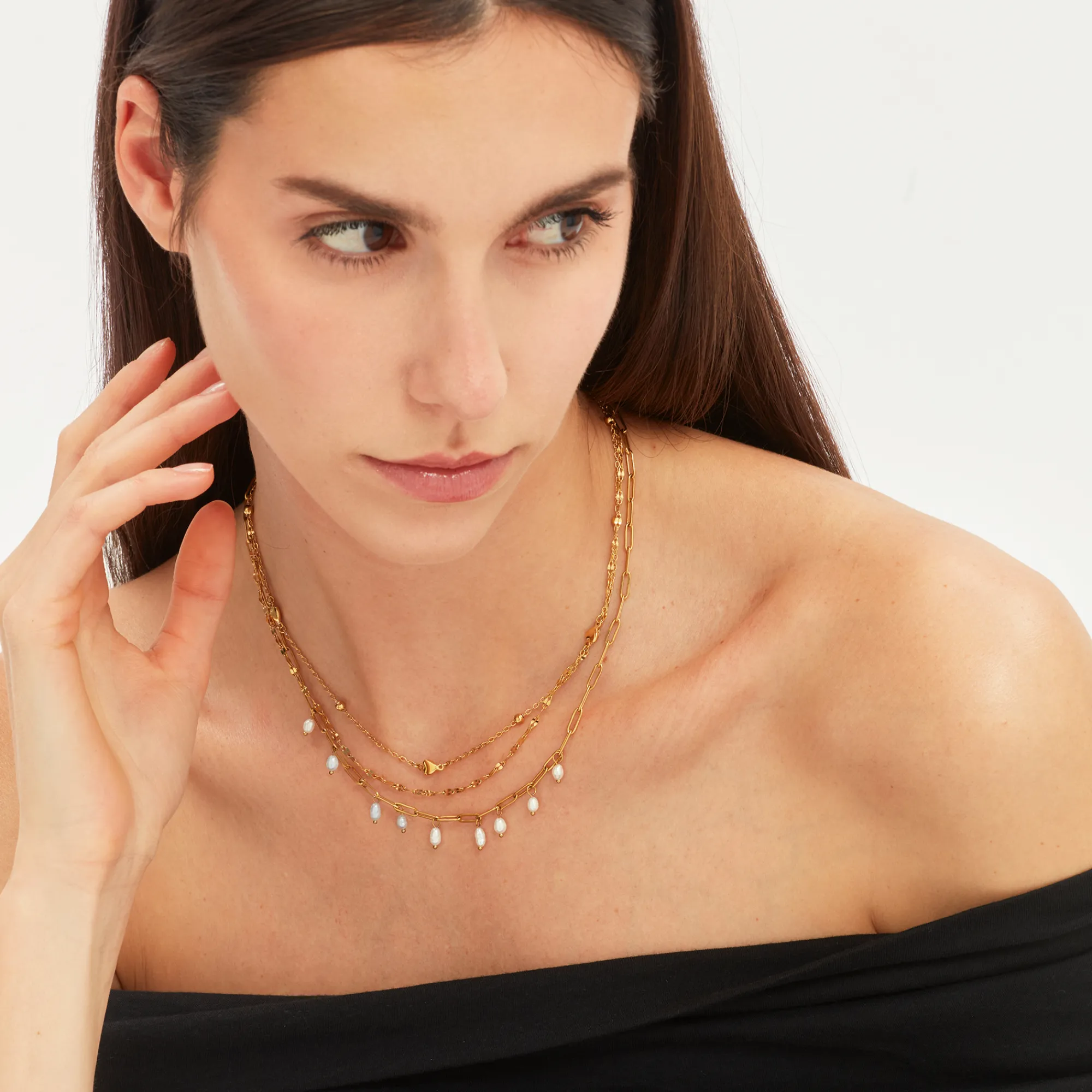 Donna Breil Collane|Idee Regalo Per Lei-MAGNETICA SYSTEM-ELEMENTO MEDIUM PEARL'S DREAM - GIROCOLLO