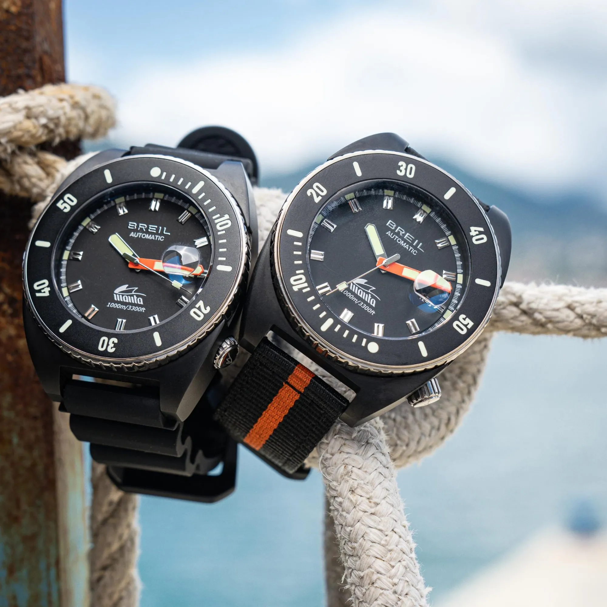 Uomo Breil Solo Tempo|Automatici-MANTA 100 AUTOMATIC-MANTA DIVER AUTOMATIC 1000m SOLO TEMPO 44 MM