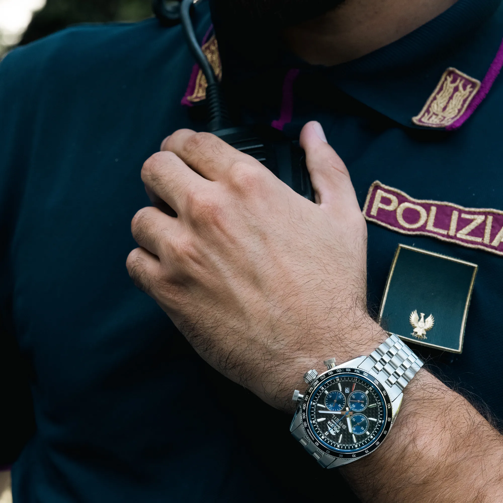 Uomo Breil Chrono|Regali Personalizzabili-POLIZIA DI STATO-CHRONO 43 MM