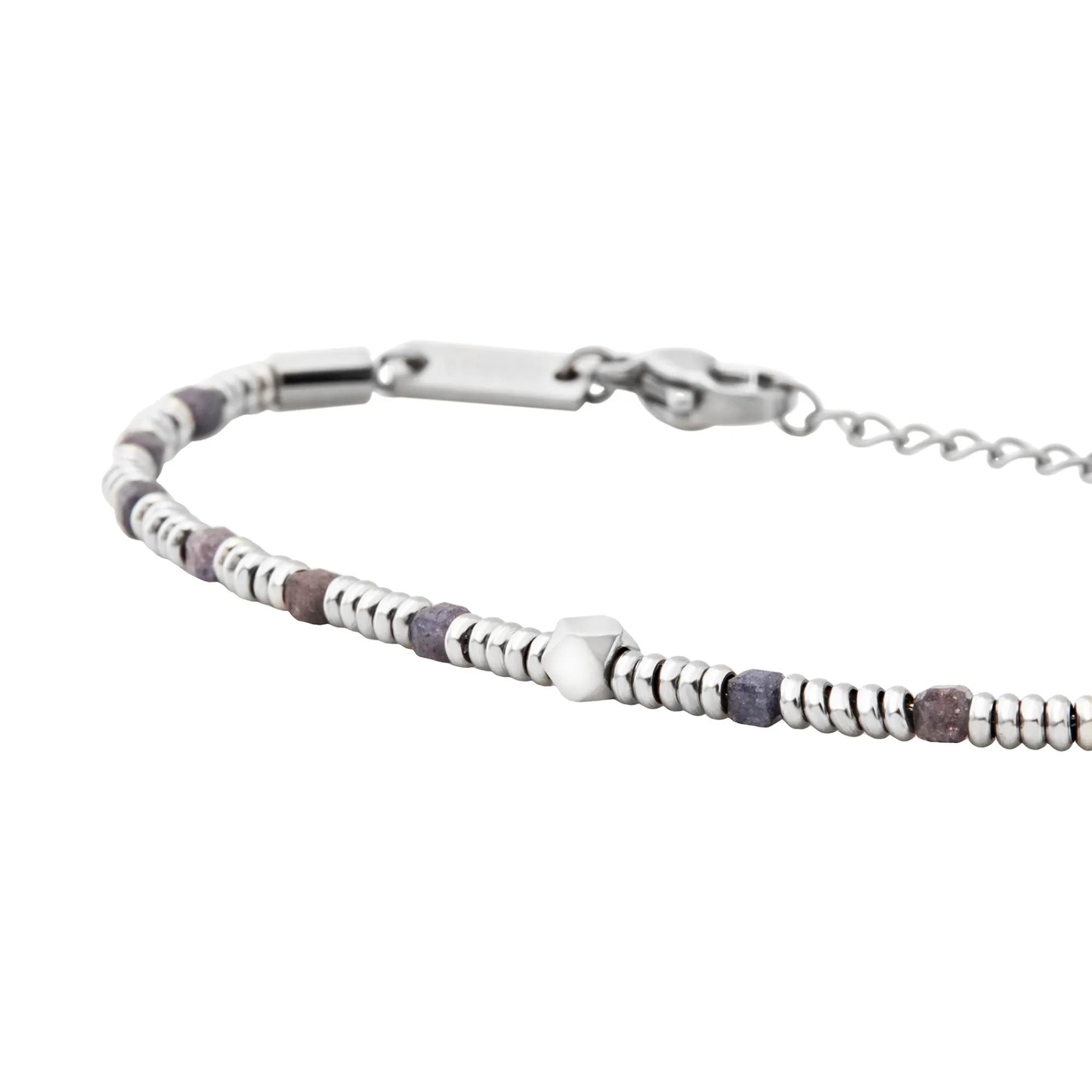 Uomo Breil Bracciali|Idee Regalo Per Lui-PRIAM-BRACCIALE IN ACCIAIO E RADICE DI ZAFFIRO