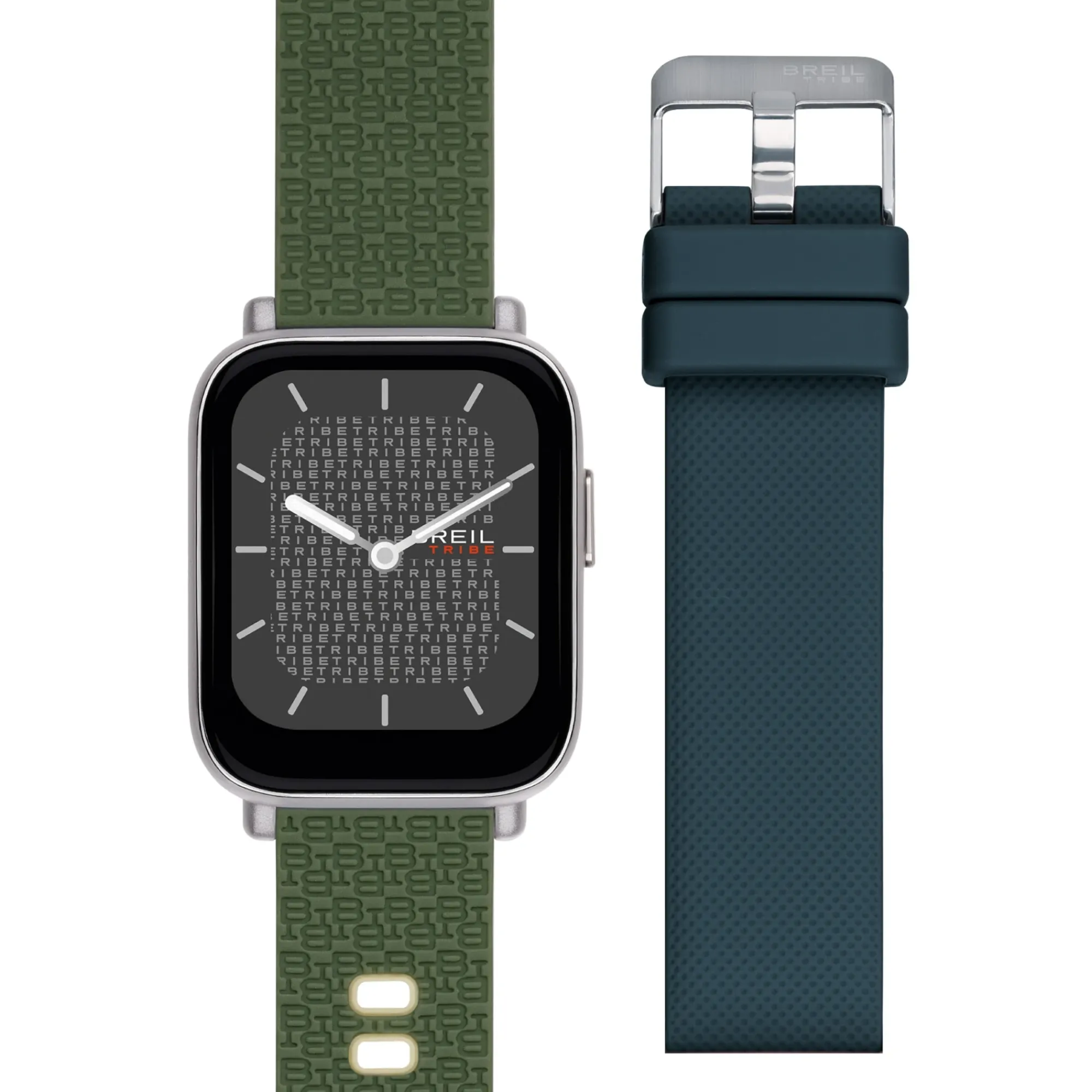 Uomo Breil Smartwatch-SBT-1-SMARTWATCH CON DOPPIO CINTURINO E CASSA SILVER