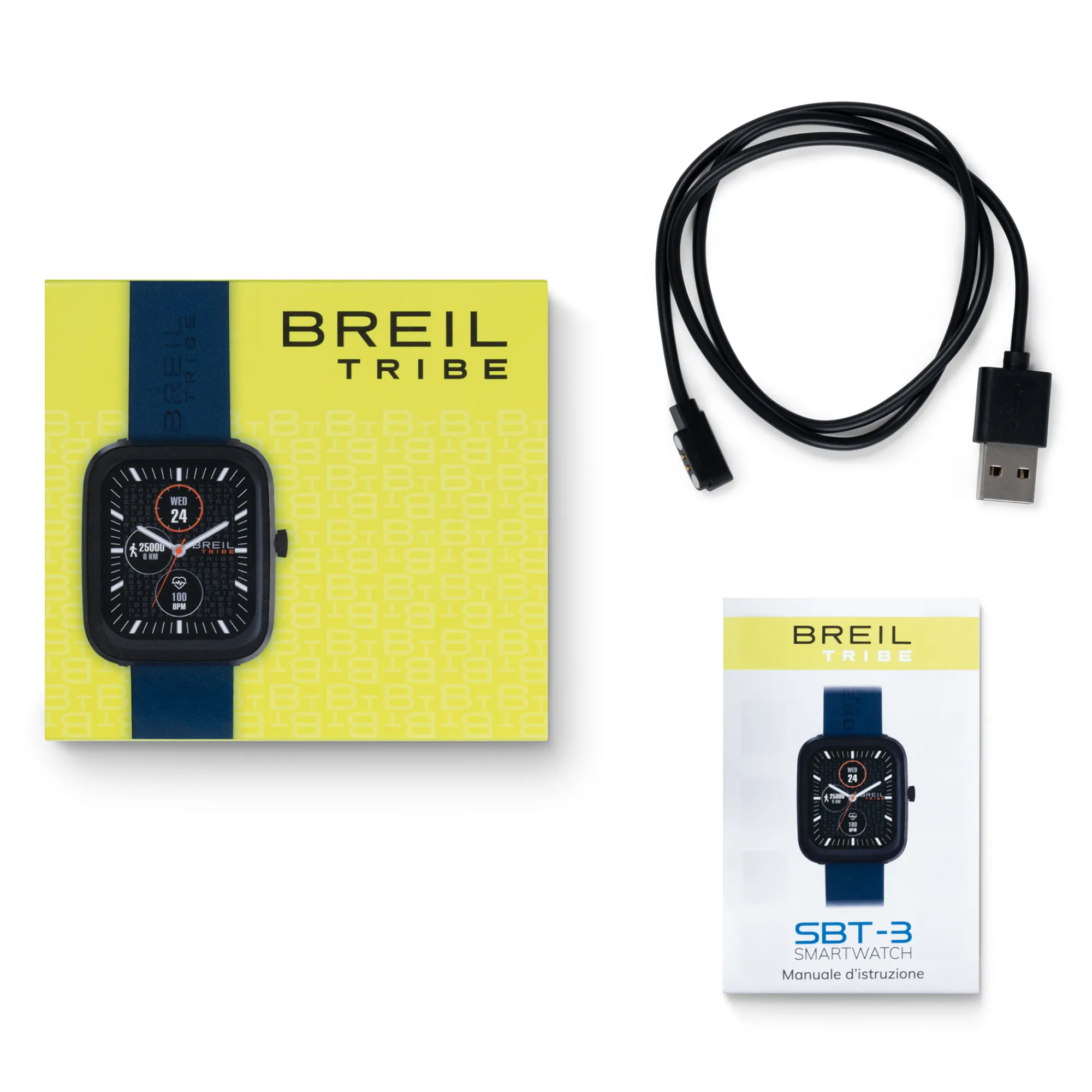 Donna Breil Smartwatch|Idee Regalo Per Lei-SBT-3-SMARTWATCH UNISEX CON DOPPIO CINTURINO