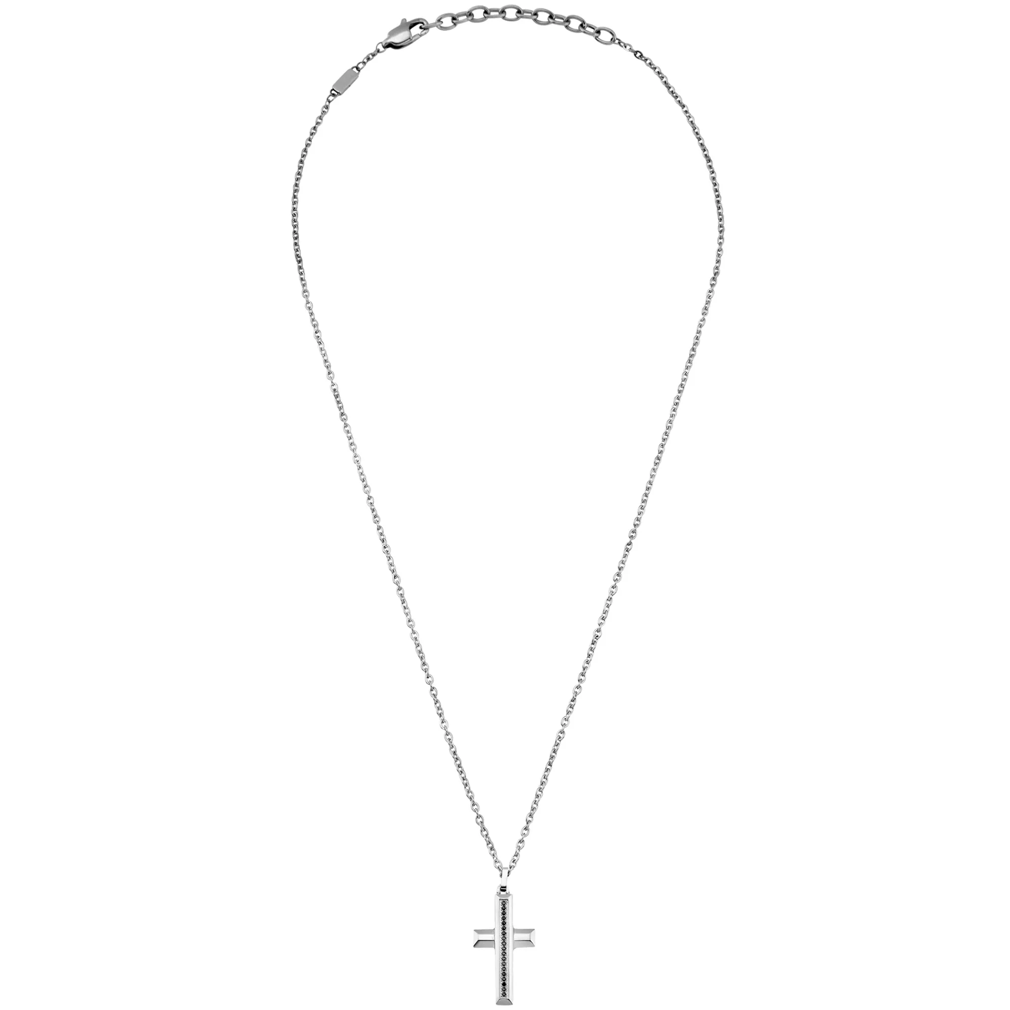 Uomo Breil Collane-TAG AND CROSS-COLLANA IN ACCIAIO CON PENDENTE