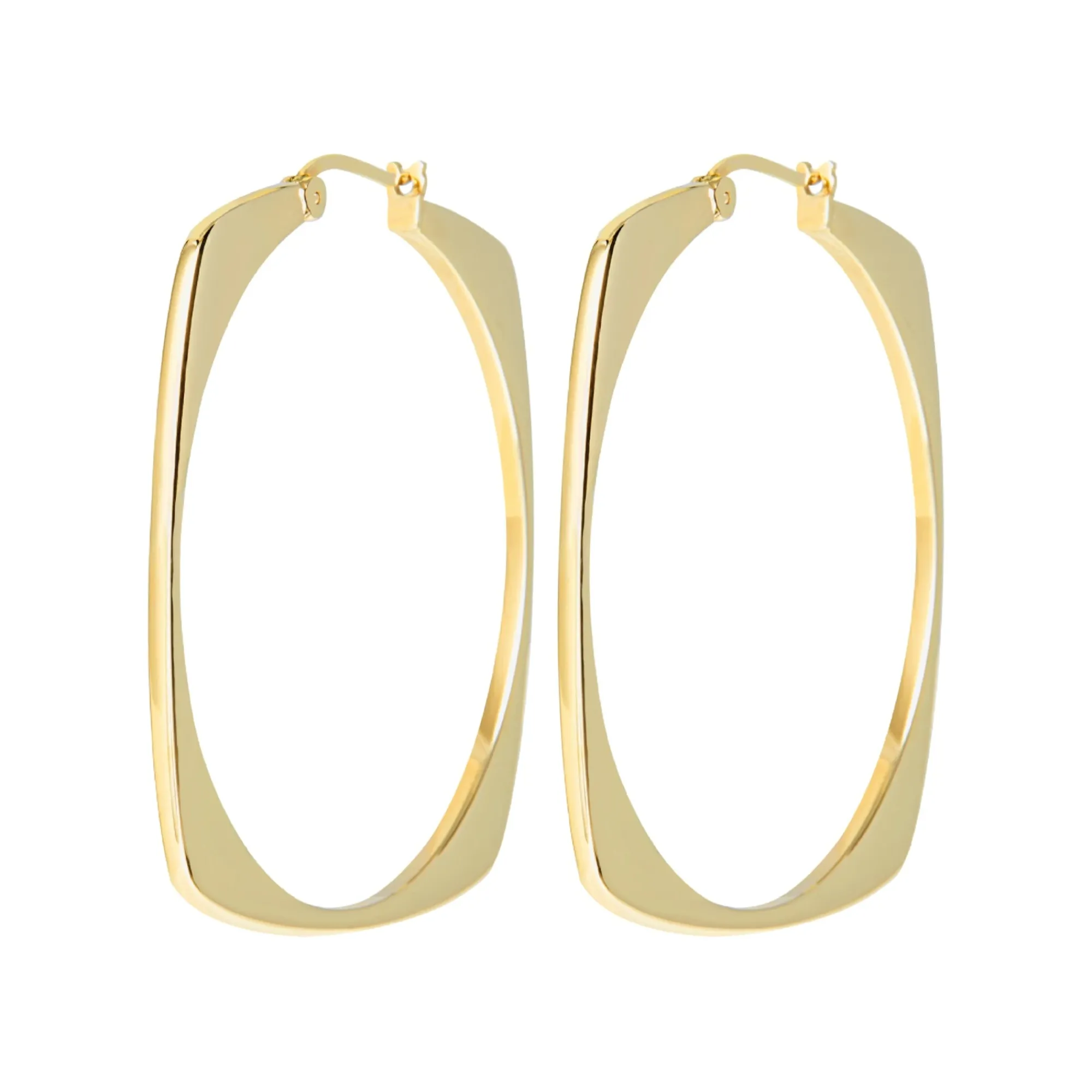 Donna Breil Orecchini-TETRA-ORECCHINI IN ACCIAIO LUCIDO IP GOLD