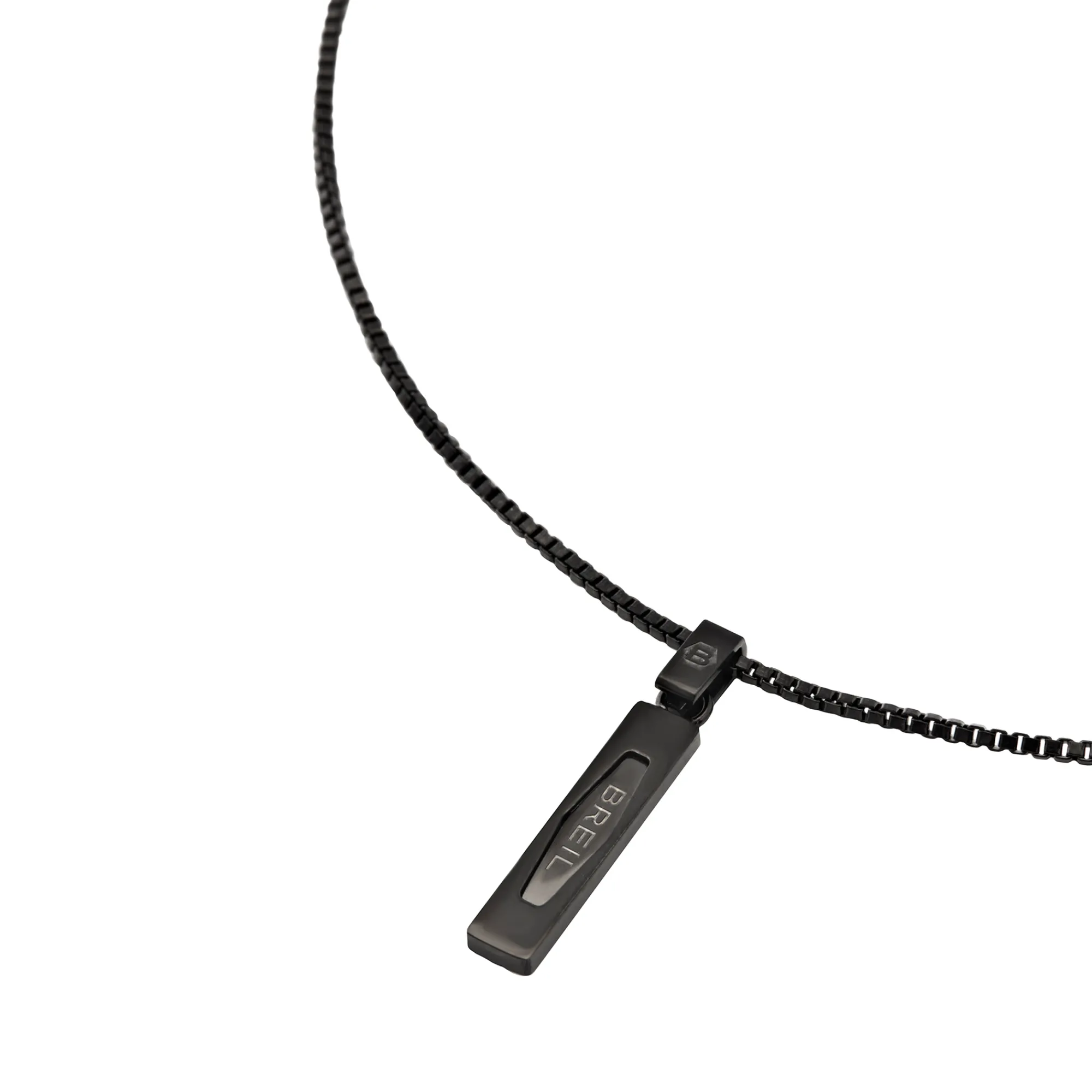 Uomo Breil Collane|Idee Regalo Per Lui-URBANCORE-COLLANA IN ACCIAIO COLOR NERO CON PENDENTE