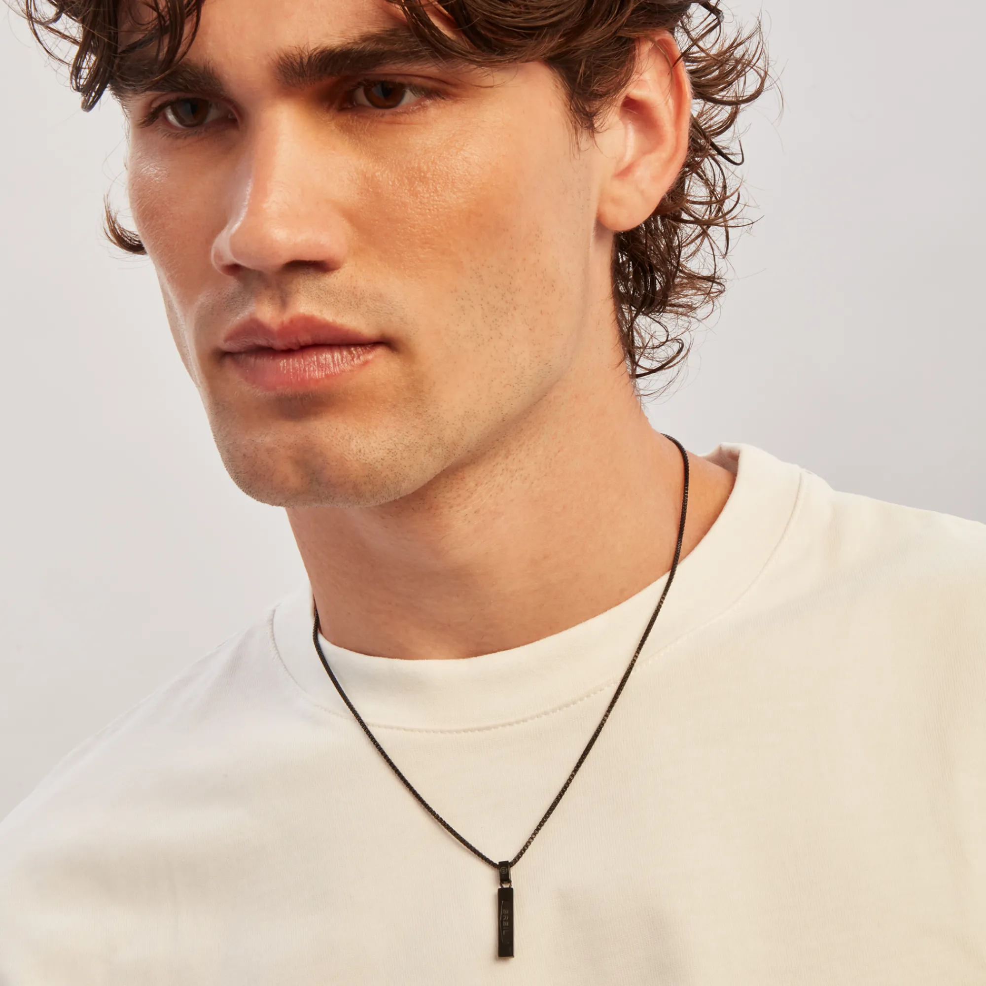 Uomo Breil Collane|Idee Regalo Per Lui-URBANCORE-COLLANA IN ACCIAIO COLOR NERO CON PENDENTE