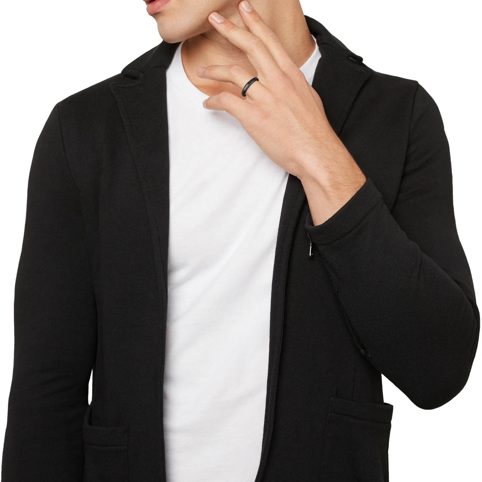 Uomo Breil Anelli-Y-ANELLO IN ACCAIO IP BLACK CON CUBIC ZIRCONIA